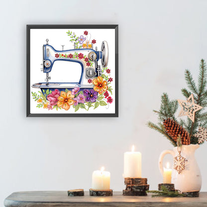 Sewing Machine - Special Shaped Drill Diamond Painting 30*30CM