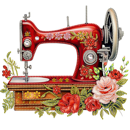 Sewing Machine - Special Shaped Drill Diamond Painting 30*30CM