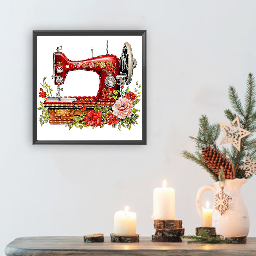 Sewing Machine - Special Shaped Drill Diamond Painting 30*30CM