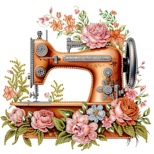 Sewing Machine - Special Shaped Drill Diamond Painting 30*30CM