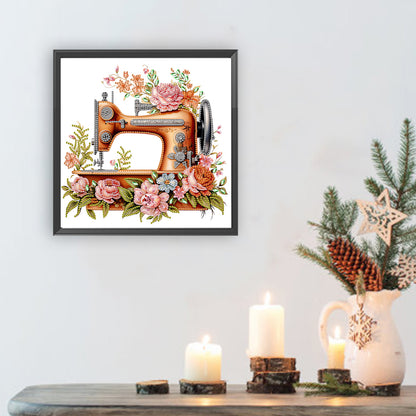 Sewing Machine - Special Shaped Drill Diamond Painting 30*30CM