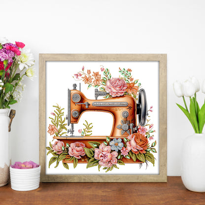 Sewing Machine - Special Shaped Drill Diamond Painting 30*30CM
