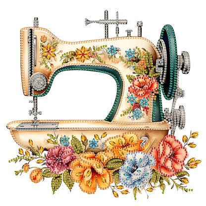 Sewing Machine - Special Shaped Drill Diamond Painting 30*30CM