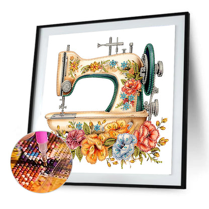 Sewing Machine - Special Shaped Drill Diamond Painting 30*30CM