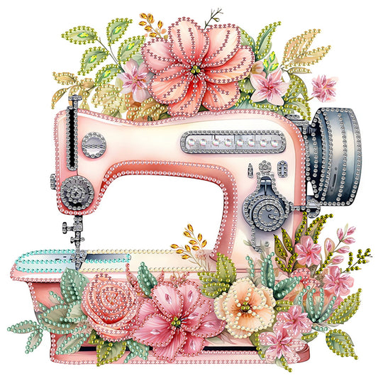Sewing Machine - Special Shaped Drill Diamond Painting 30*30CM