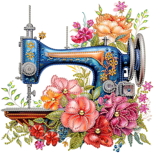 Sewing Machine - Special Shaped Drill Diamond Painting 30*30CM