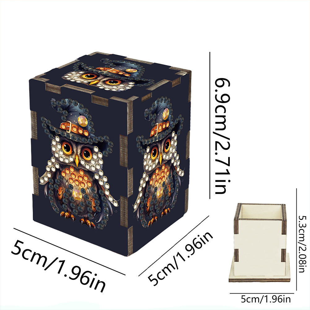 5D DIY Diamond Art Handmade Toothpick Holder Rhinestone Decorative Toothpick Box