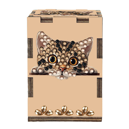 5D DIY Diamond Art Handmade Toothpick Holder Rhinestone Decorative Toothpick Box