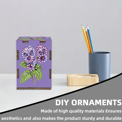 5D DIY Diamond Art Handmade Toothpick Holder Rhinestone Decorative Toothpick Box