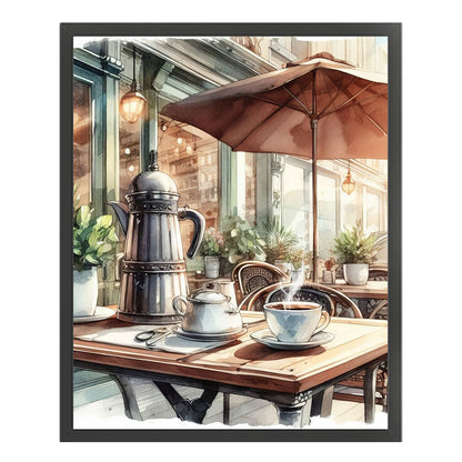 Coffee Shop - 11CT Stamped Cross Stitch 40*50CM