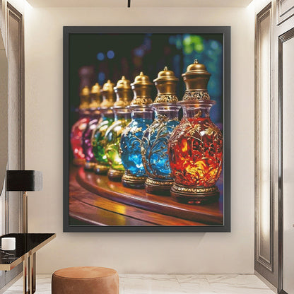 Magic Perfume Bottle - 14CT Stamped Cross Stitch 75*90CM(Fairy Brand)