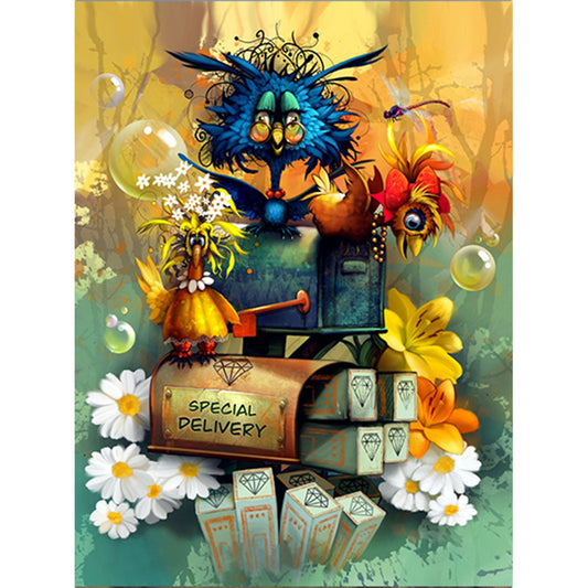 Funny Bird - Full Round Drill Diamond Painting 40*50CM