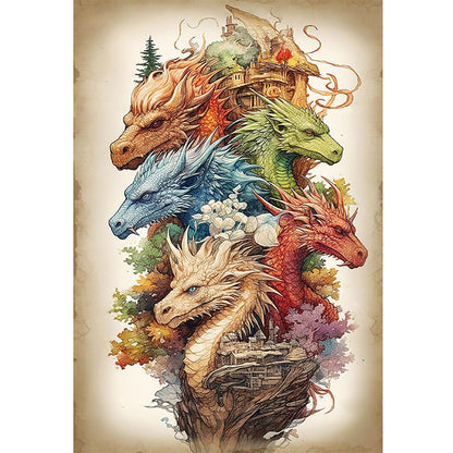 Dragon - 14CT Counted Cross Stitch 40*60CM