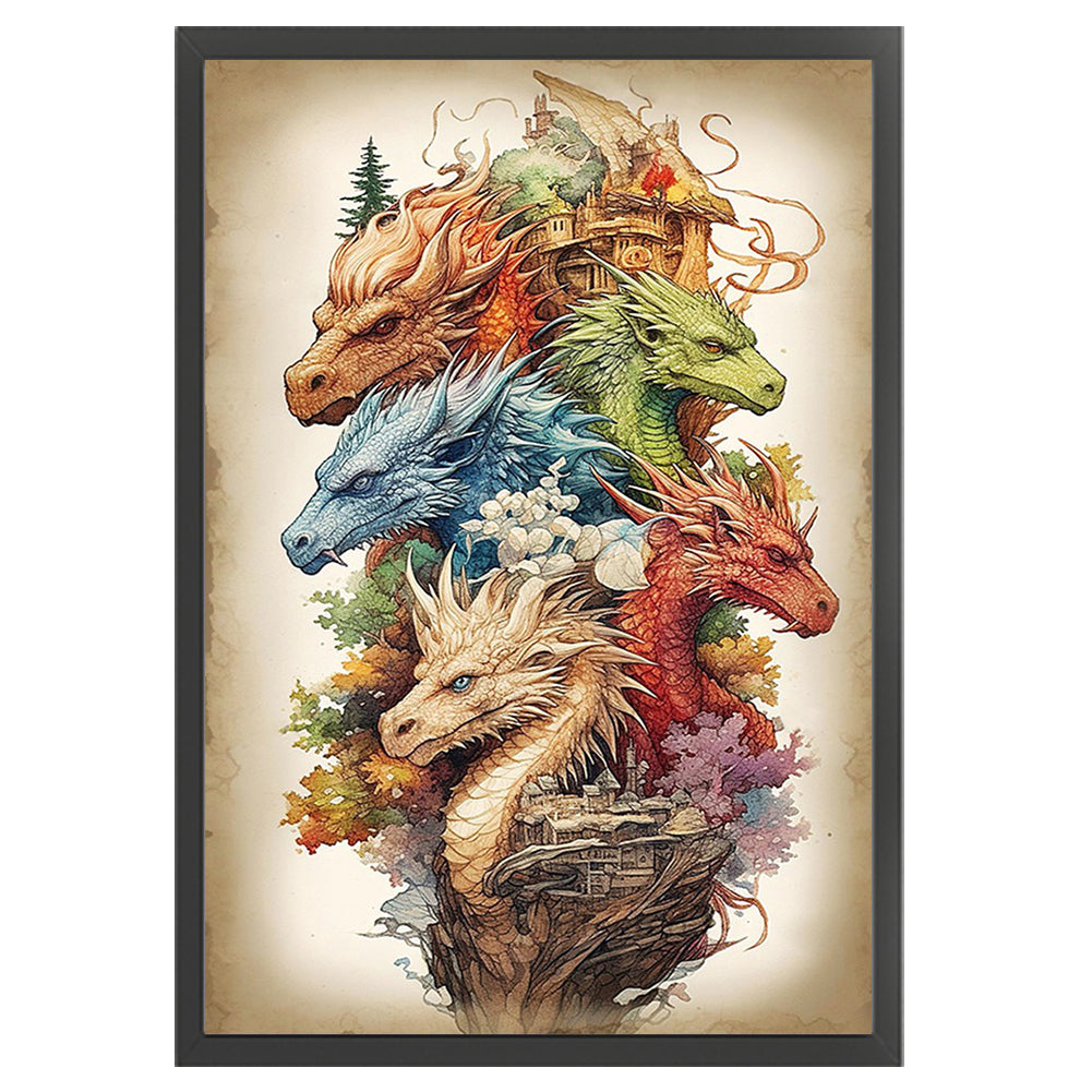 Dragon - 14CT Counted Cross Stitch 40*60CM