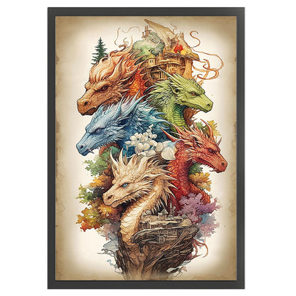 Dragon - 14CT Counted Cross Stitch 40*60CM