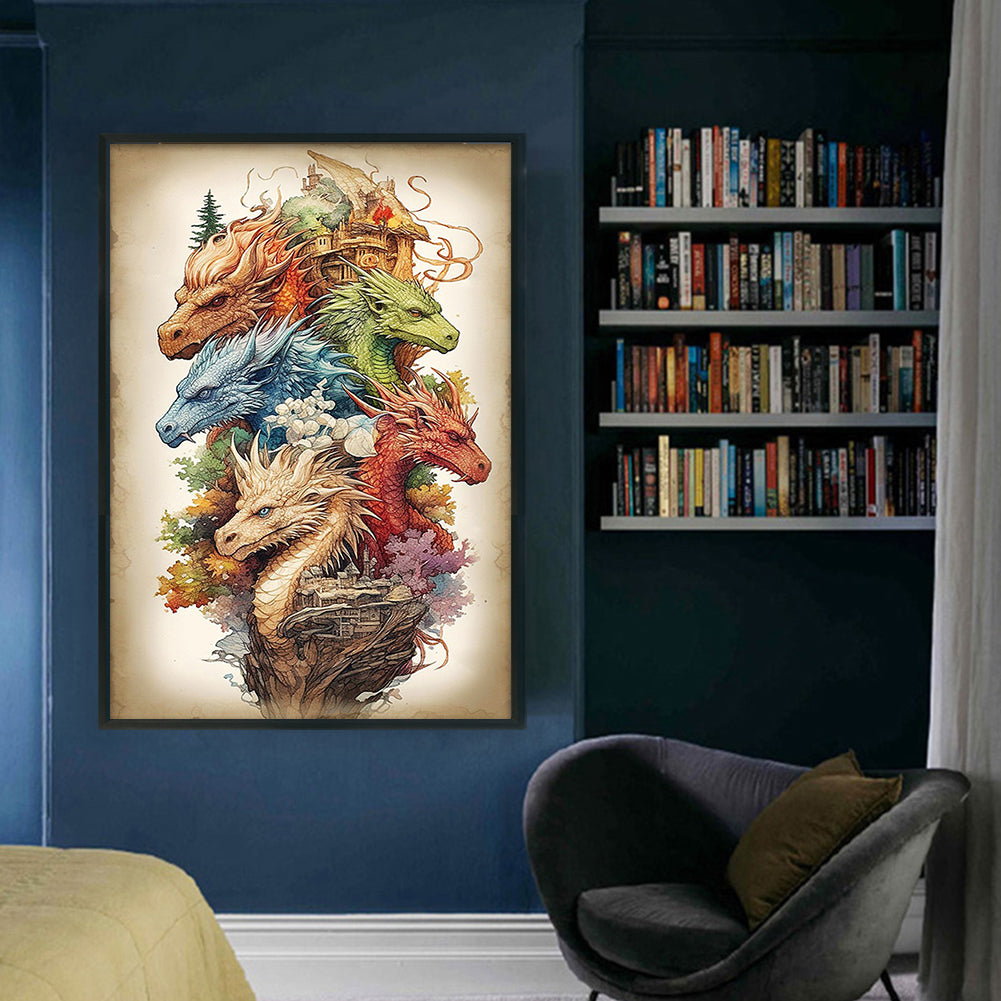 Dragon - 14CT Counted Cross Stitch 40*60CM