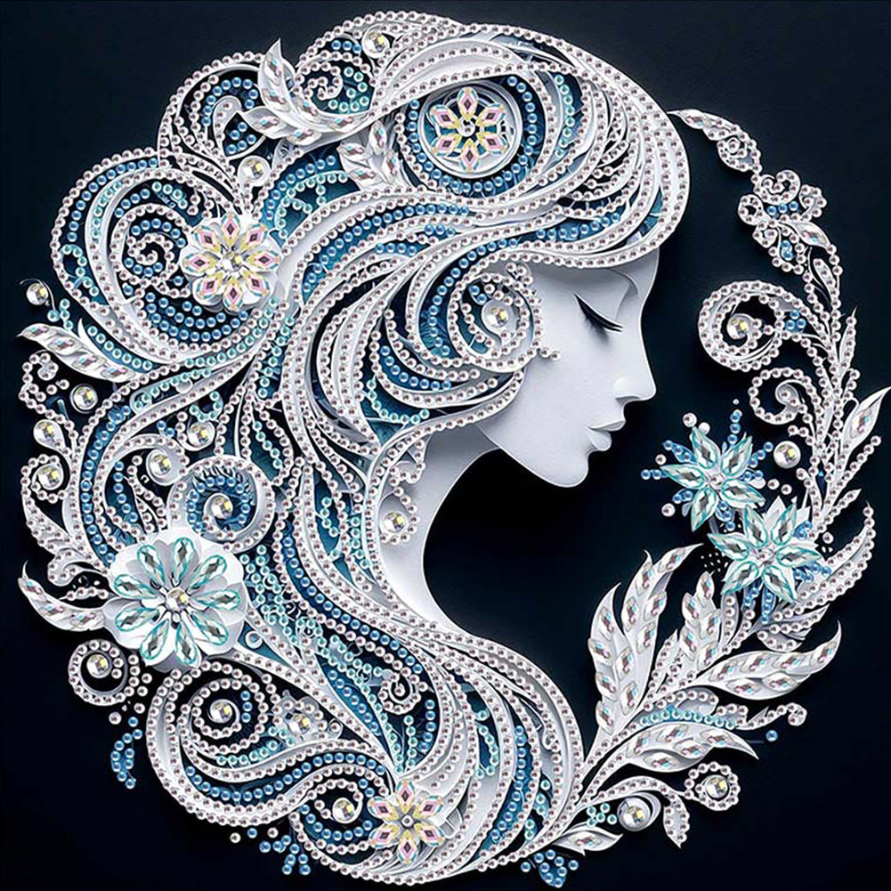 Art Girl - Special Shaped Drill Diamond Painting 30*30CM
