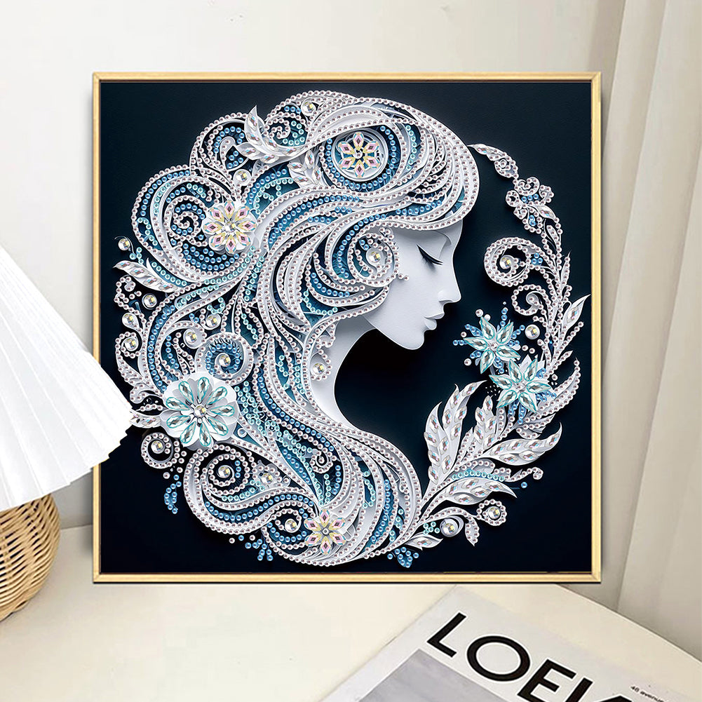 Art Girl - Special Shaped Drill Diamond Painting 30*30CM