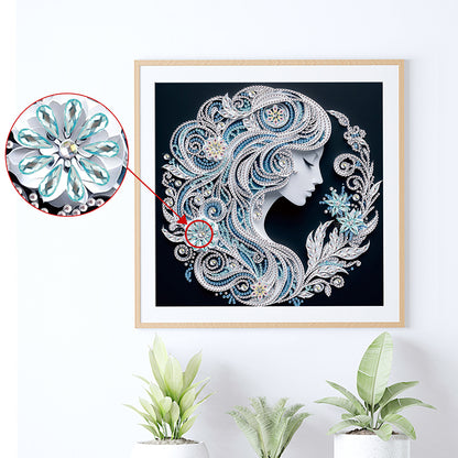 Art Girl - Special Shaped Drill Diamond Painting 30*30CM
