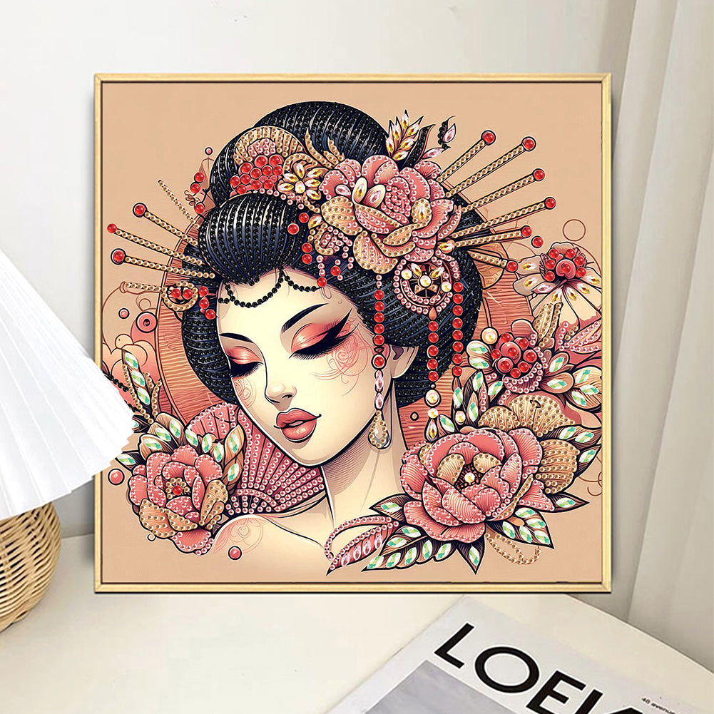 Japanese Girl - Special Shaped Drill Diamond Painting 30*30CM