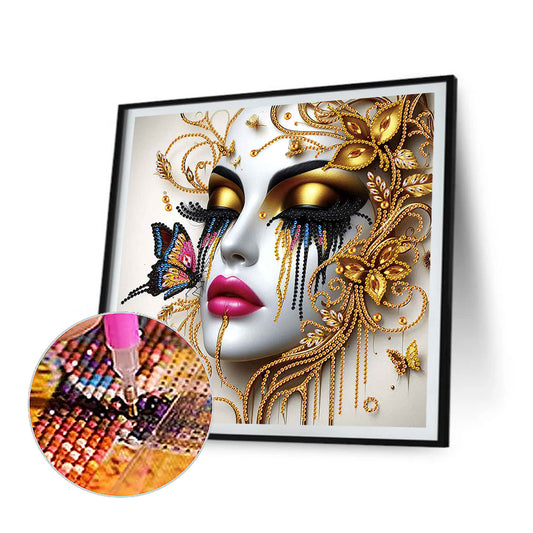 Art Girl - Special Shaped Drill Diamond Painting 30*30CM