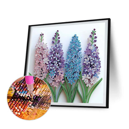 Quilling Lavender - Special Shaped Drill Diamond Painting 30*30CM