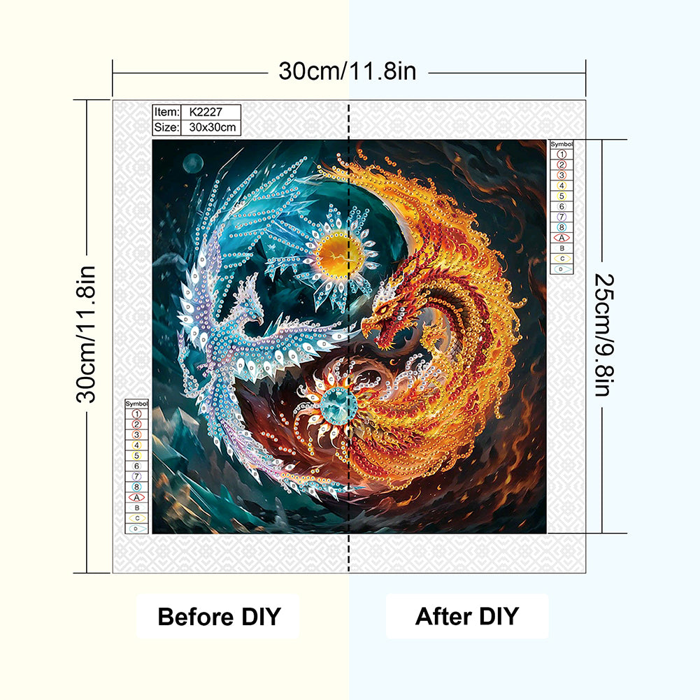 Phoenix Bird Pterosaur - Special Shaped Drill Diamond Painting 30*30CM