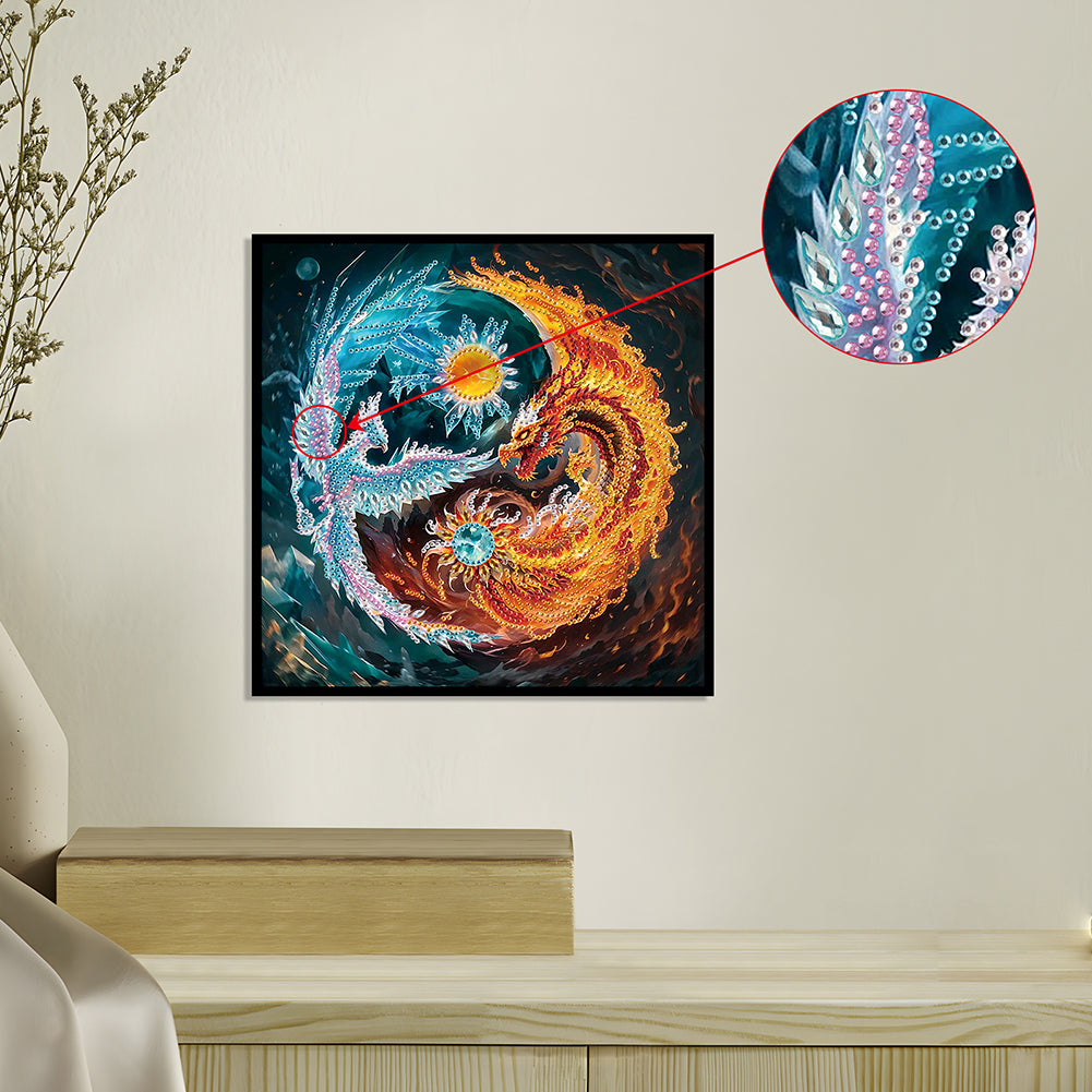 Phoenix Bird Pterosaur - Special Shaped Drill Diamond Painting 30*30CM