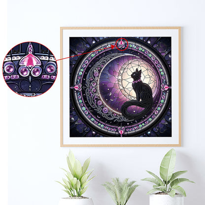 Black Cat - Special Shaped Drill Diamond Painting 30*30CM