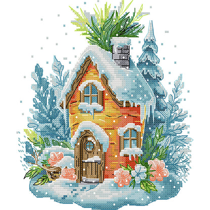 Carrot Hut - 11CT Stamped Cross Stitch 28*33CM(Joy Sunday)