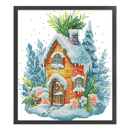 Carrot Hut - 11CT Stamped Cross Stitch 28*33CM(Joy Sunday)