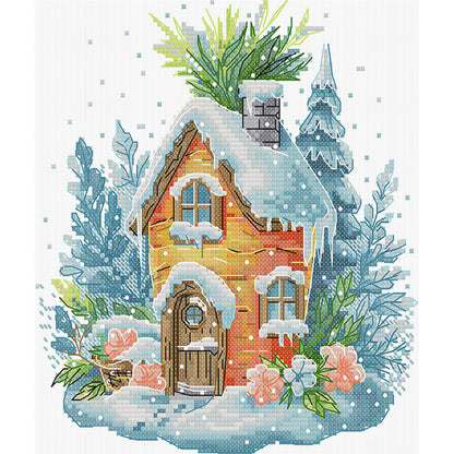 Carrot Hut - 11CT Stamped Cross Stitch 28*33CM(Joy Sunday)