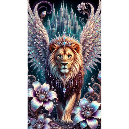 Lion - Full Round Drill Diamond Painting 40*70CM