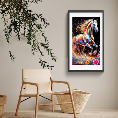 Colorful Horse - Full Round Drill Diamond Painting 40*70CM