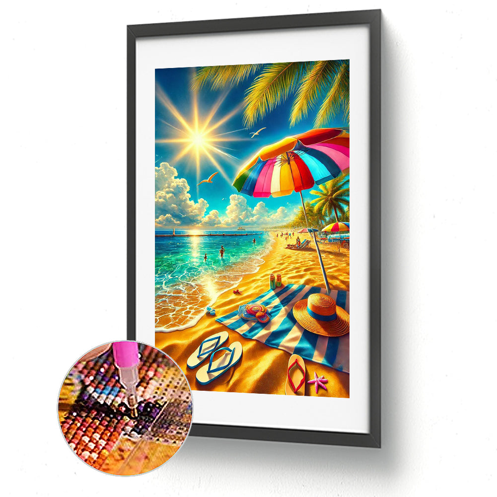Seaside Scenery - Full Round Drill Diamond Painting 40*70CM