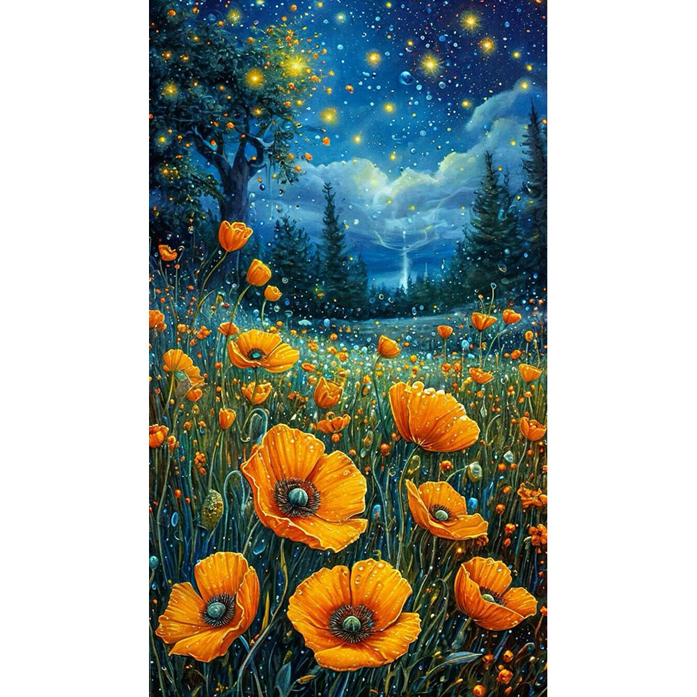 Night Scenery - Full Round Drill Diamond Painting 40*70CM
