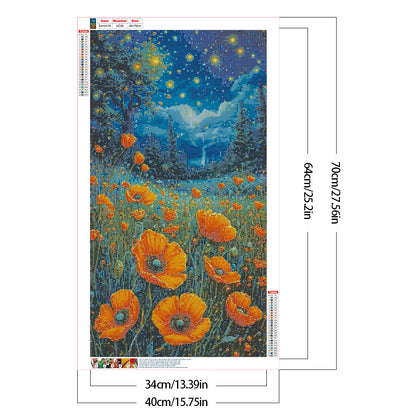Night Scenery - Full Round Drill Diamond Painting 40*70CM
