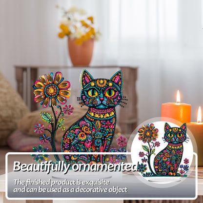 2D Flat Halloween DIY Diamond Painting 5D Desktop Ornaments Kit for Home Decor