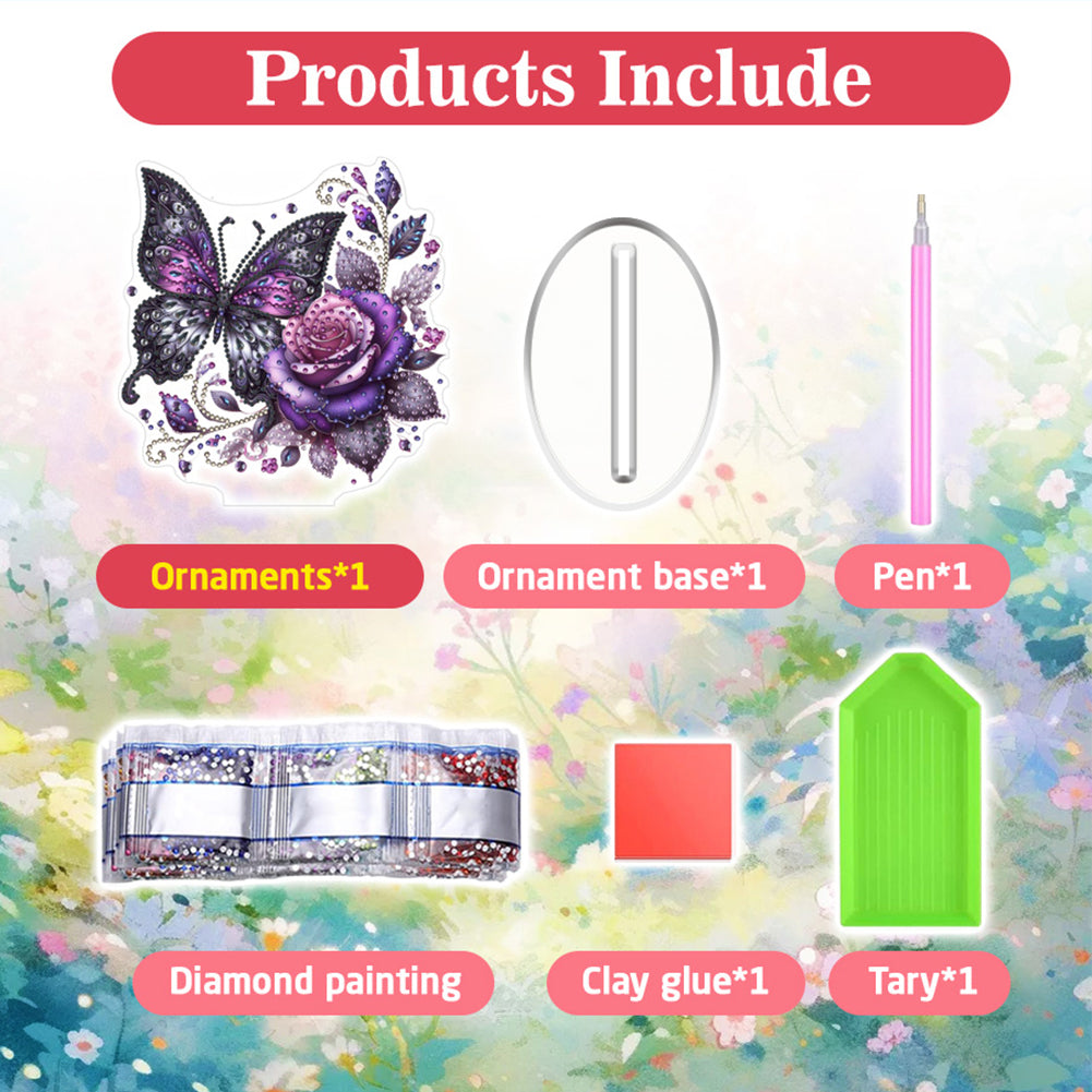 2D Flat Halloween DIY Diamond Painting 5D Desktop Ornaments Kit for Home Decor