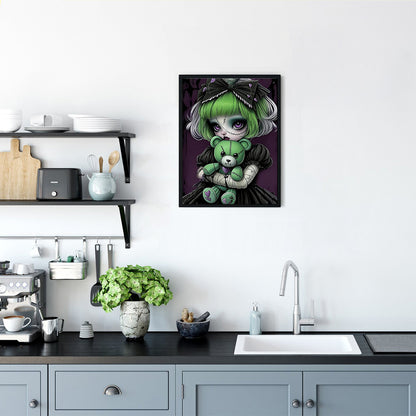 Dark Girl - Full Round Drill Diamond Painting 30*40CM