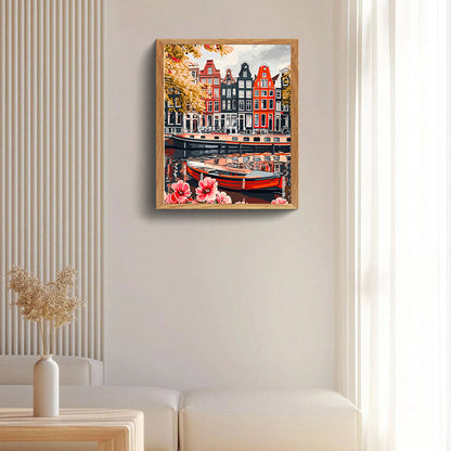 City Street - Full Round Drill Diamond Painting 40*50CM