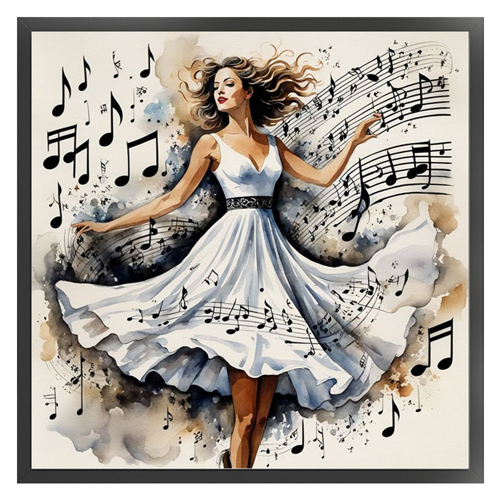 Dancing Girl - 11CT Stamped Cross Stitch 50*50CM