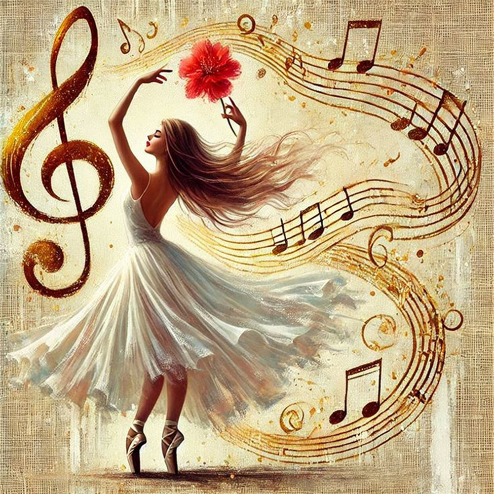 Ballet Girl - 11CT Stamped Cross Stitch 50*50CM