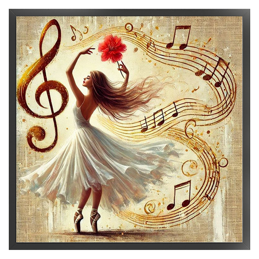 Ballet Girl - 11CT Stamped Cross Stitch 50*50CM