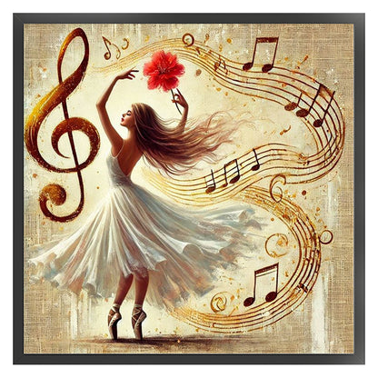 Ballet Girl - 11CT Stamped Cross Stitch 50*50CM