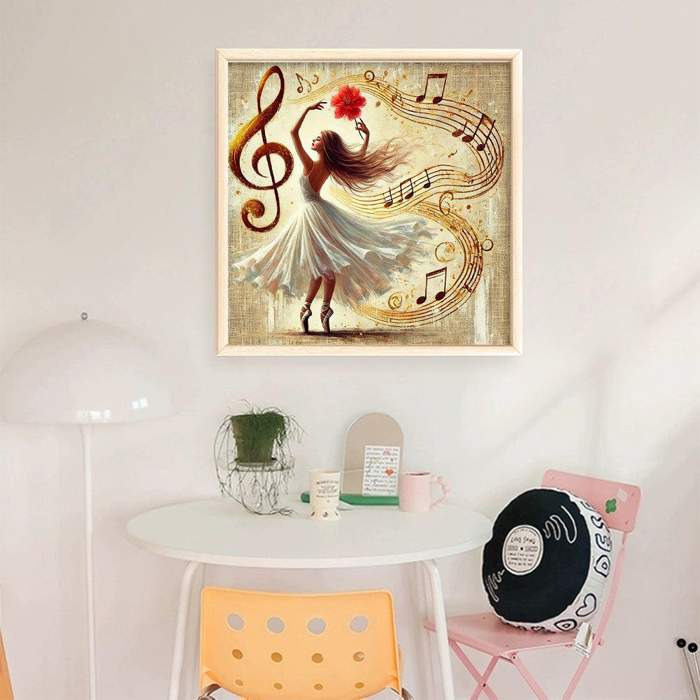 Ballet Girl - 11CT Stamped Cross Stitch 50*50CM
