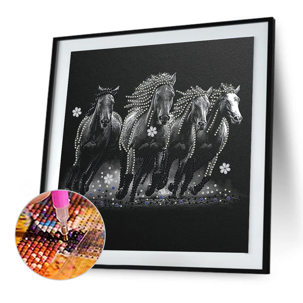 Horse - Special Shaped Drill Diamond Painting 30*30CM