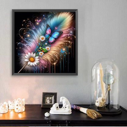 Feather Butterfly - Full Square Drill Diamond Painting 30*30CM