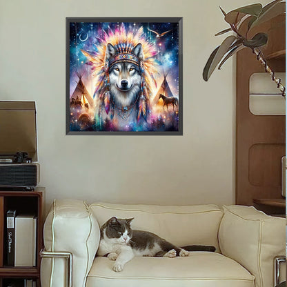 Wolf - Full Square Drill Diamond Painting 30*30CM