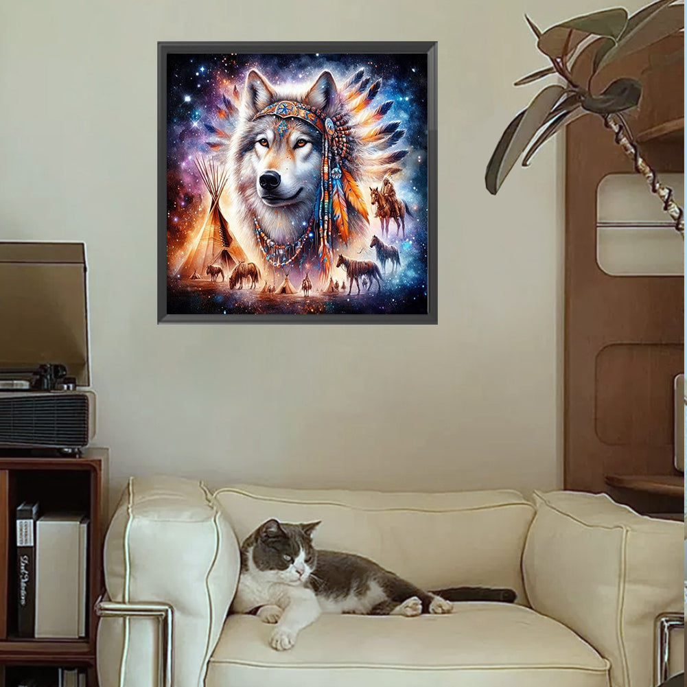 Wolf - Full Square Drill Diamond Painting 30*30CM